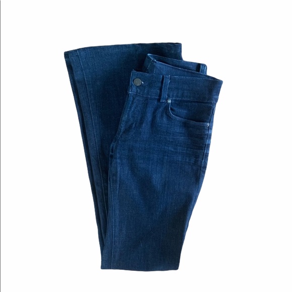 J Brand Lovestory Bellbottom Jeans Dark Wash (27) - Picture 2 of 10
